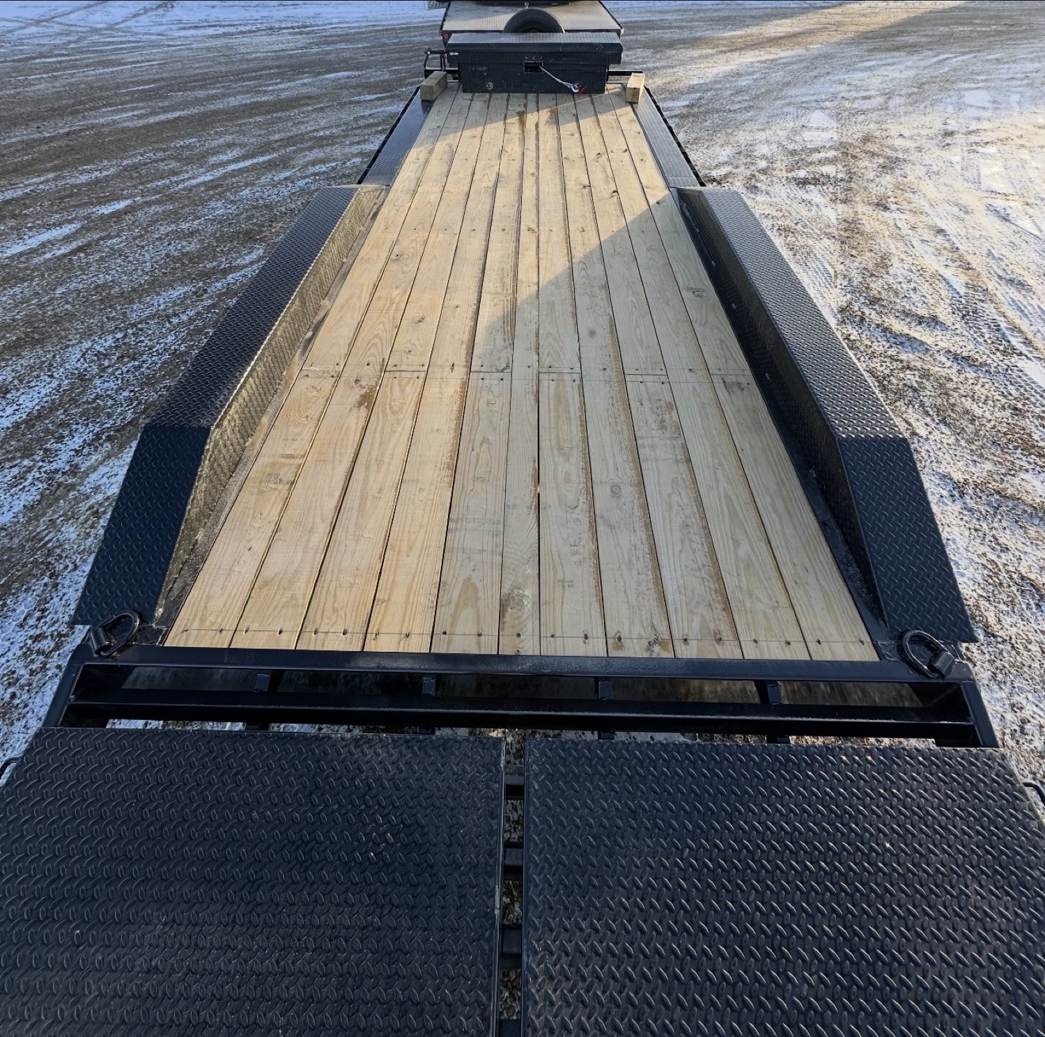 Flatbed — treated wood deck